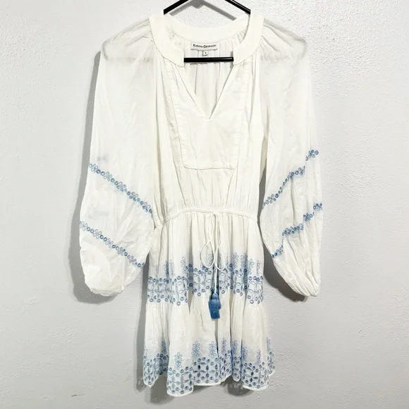 karina grimaldi blue and white dress Karina Grimaldi - Celestia Dress